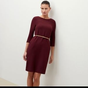 MM Lafleur The Etsuko Dress in Claret burgundy